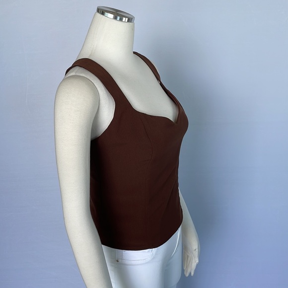 NWT Abercrombie Brown Top Medium - Picture 5 of 11